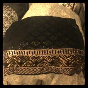 Express Sparkly Mini Skirt